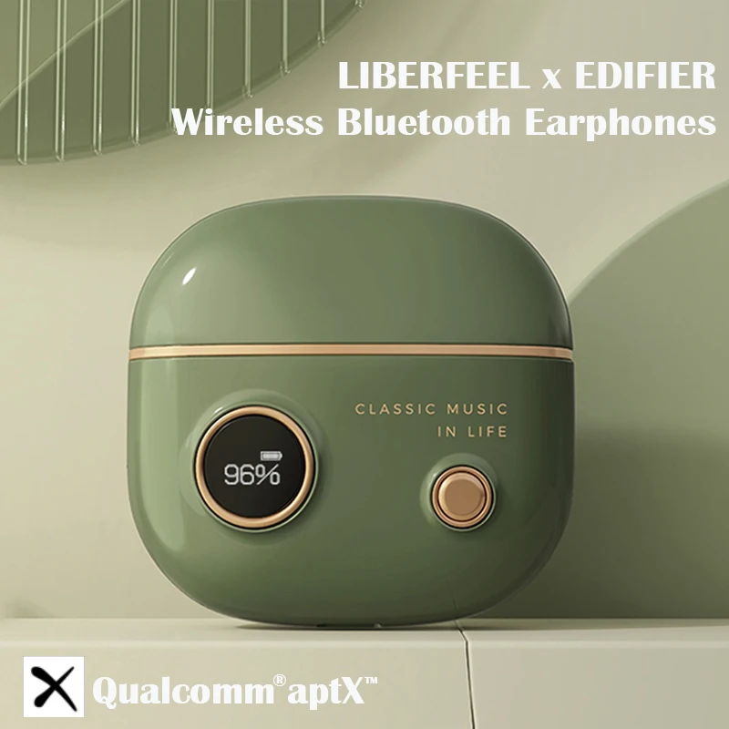 

LIBERFEEL x EDIFIER Wireless Bluetooth Earphones Vintage design Classic Music in life Fashion Mini Earbuds Sport Aptx Headphone