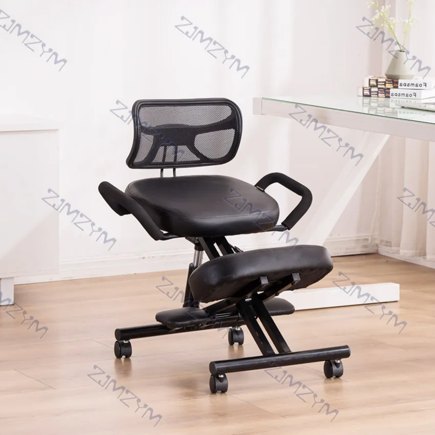 

YDM-1457C Kneeling Ergonomic Computer Game Chair Household Office Chair With Backrest Bedroom Study Writing Chair With Armrest