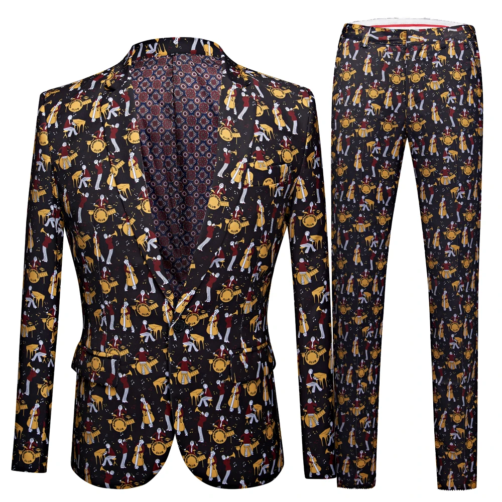 Костюм мужской модный с изображением бутика облегающий деловой повседневный
