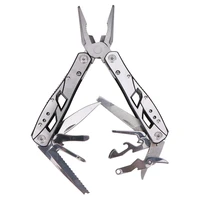 new outdoor edc stainless steel folding multifunctional pliers with scissors combination tool