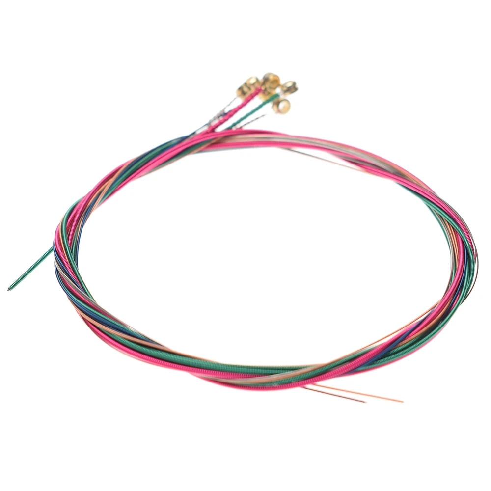 

Hot Sale Ancient Music Player Guitar Strings Rainbow Strings 6pcs For Electric Guitar New Guitar Parts Accessories High Quality