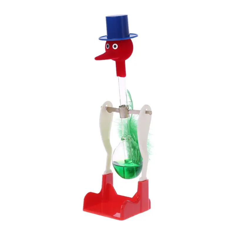 

1Pc Non-Stop Liquid Glass Drinking Lucky Bird Duck Desk Toy Perpetual Motion New
