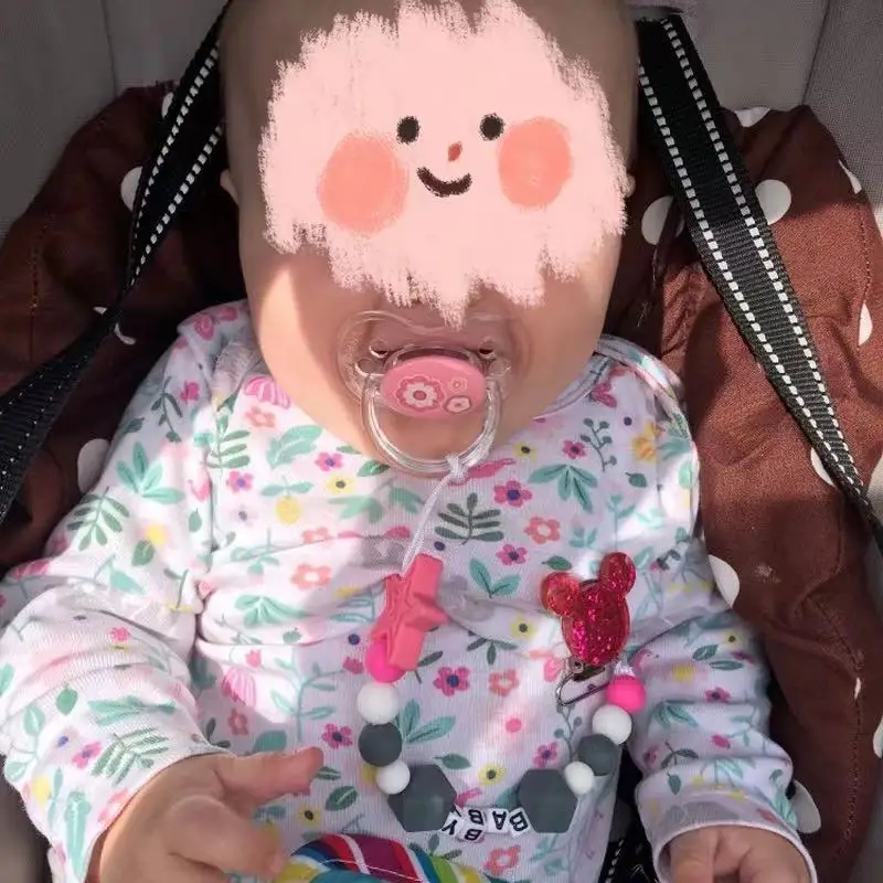 

2021 New Design Teether and Pacifier Clips Set for Baby Newborn Nursing Gift Kids Teething Toy