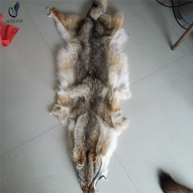 Натуральный койотовый мех натуральный Койот шкуры для капюшона обрезка По