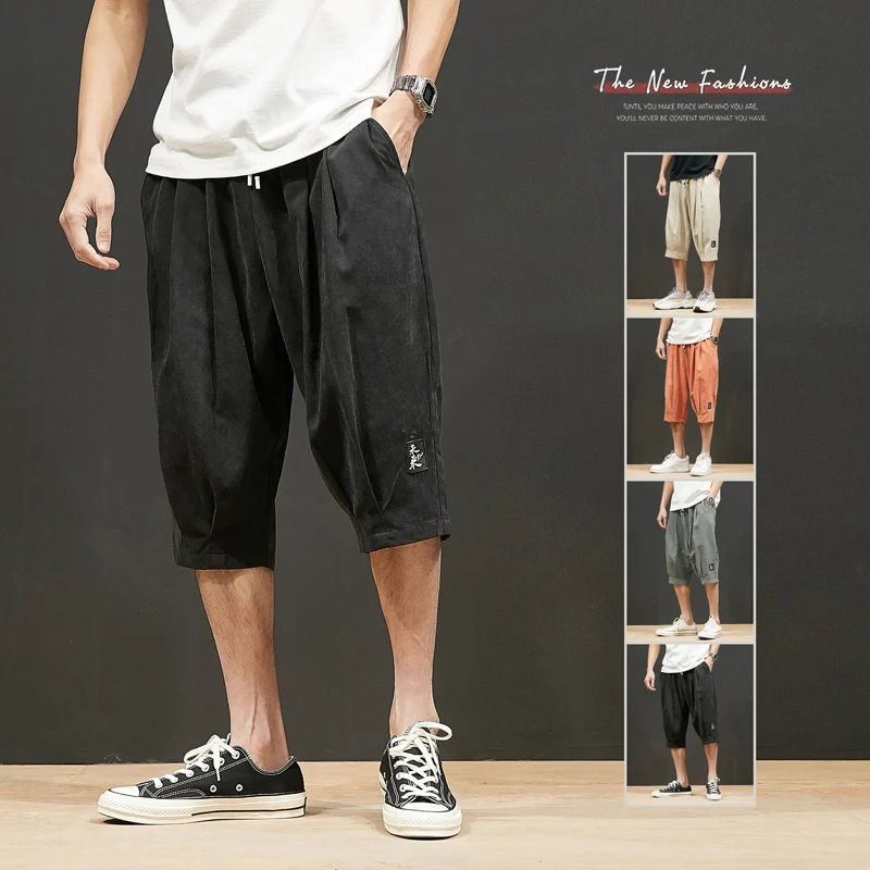 

Shorts Men Clothing Men Shorts Pants Casual Cargo Sweat 2021 Korean Fashion Cropped Trousers Summer Clothes Plus Size Sweatpants