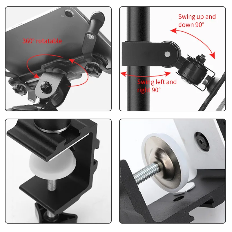 Tablet Lazy Stand Holder Mount Desk Aluminum Support Adjustable For IPad Pro Mini 360 Degree Rotation Dropshipping | Компьютеры и офис