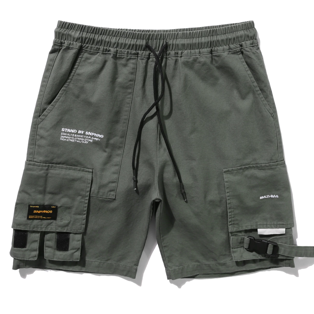 LACIBLE хип хоп Брюки карго шорты Для мужчин Уличная джоггеры штаны с несколькими