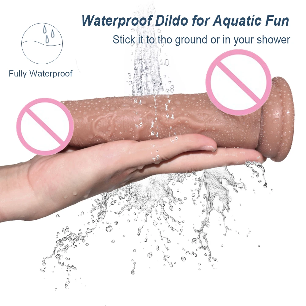 Реалистичный Мягкий Двойной силиконовый фаллоимитатор с присоской поддельный