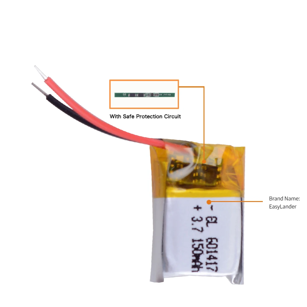 3 7 V 150mAh LiPo аккумуляторная батарея литий-полимерный 601417 для bluetooth гарнитура