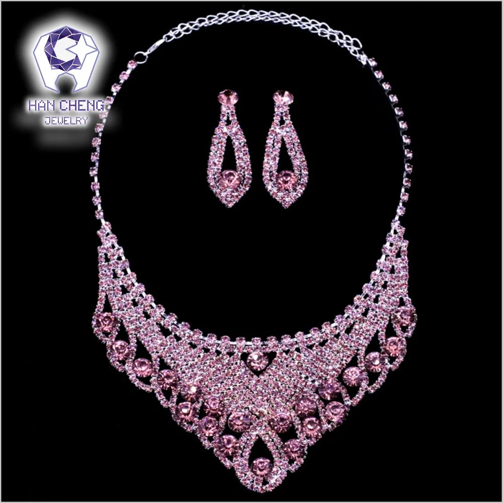 Роскошные свадебные украшения HanCheng ожерелье с перфорацией в виде капли дождя