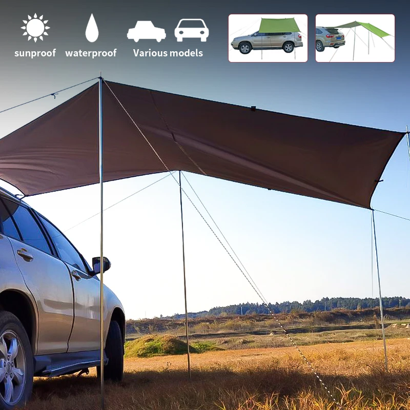 Toldo impermeable para el techo del coche, parasol para el lado del vehículo, tienda de campaña para jeep wrangler, accesorios para picnic