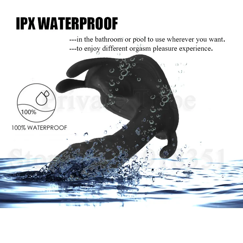 Силиконовый вагинальный фаллоимитатор в форме бабочки с беспроводным