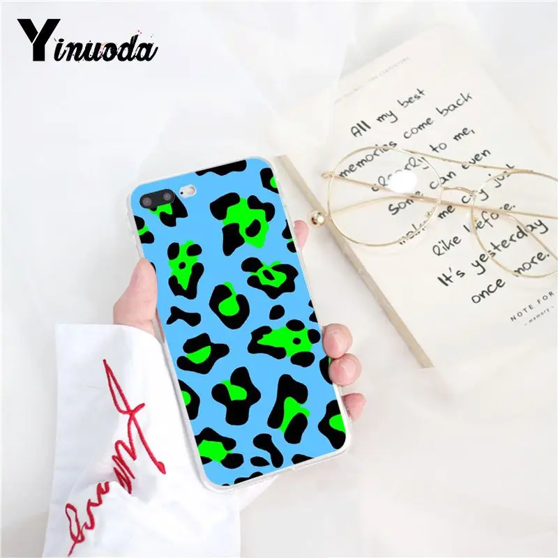 Yinuoda Fashion Leopard Print Colorful Pattern TPU Soft Phone Case for iPhone 8 7 6 6S X XS MAX 5 5S SE XR 11 Pro Max | Мобильные