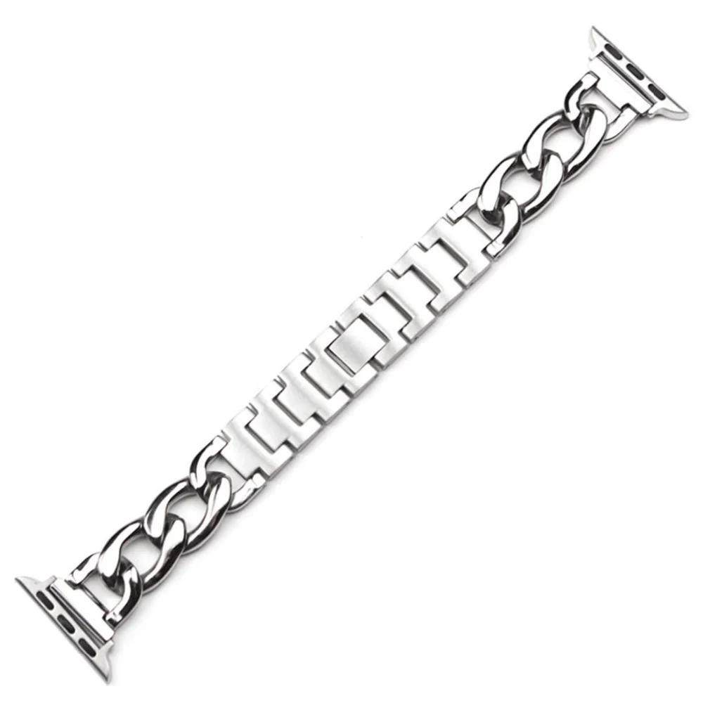 

New stainless steel Strap For Apple Watch band iwatch 38 40 41 42 44 45mm correa Bracelet watchband apple watch 7 6 SE 5 4 3 2 1