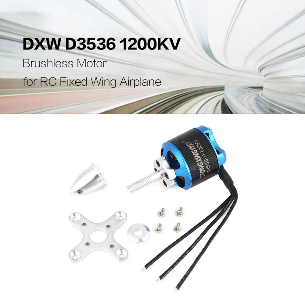 DXW D3536 1200KV 2-4S бесщеточный двигатель для RC FPV Самолет с неподвижным крылом самолета