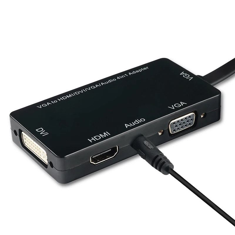 4 в 1 VGA HDMI DVI переходник аудио Выход конвертер для настольных ПК xk88| |