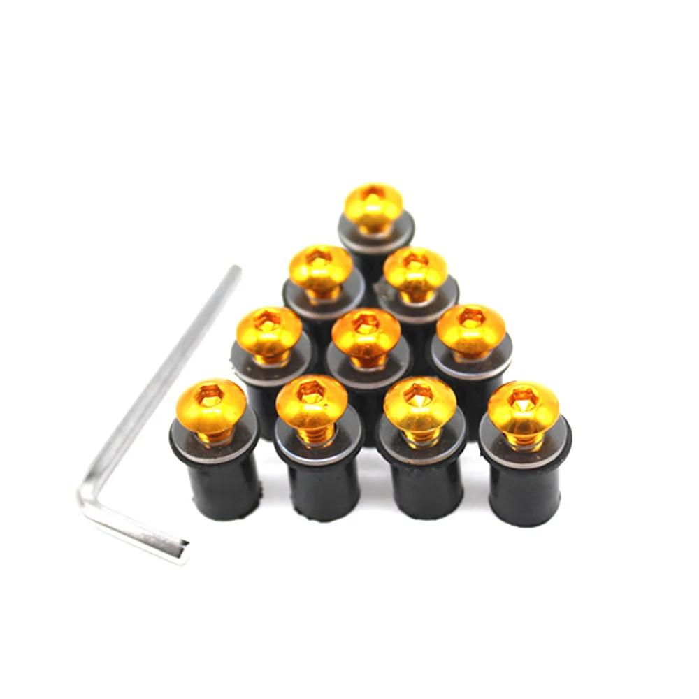 Универсальные болты для лобового стекла 10 шт. M5 5 мм комплекты винтов Honda CBR300R CBR 300R