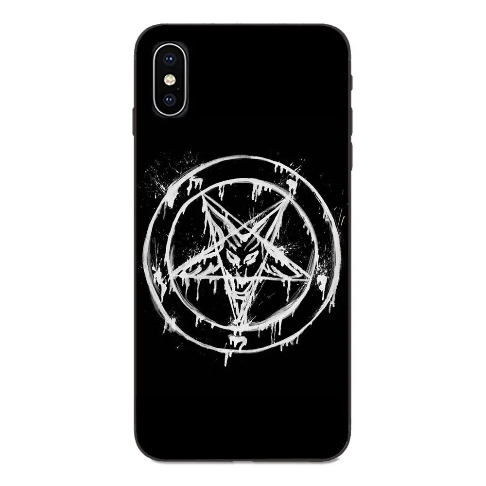 Сатана пентаграмма оккультная зло логотип для Apple iPhone 4 4S 5 5S SE 6 6S 7 8 Plus X XS Max XR