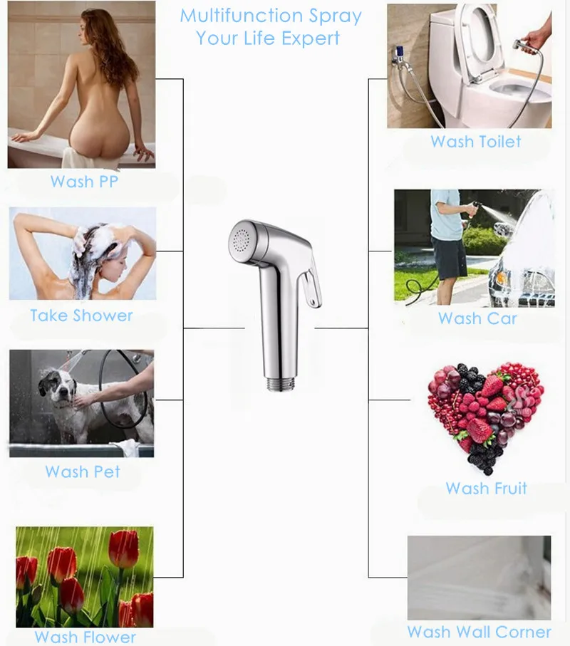 ROLYA ручной спрей для биде высокого давления воды ABS пластик маленький душ ванной