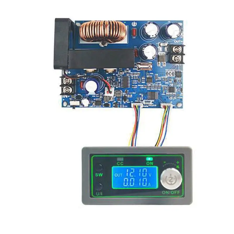 50V 20A 1000W CNC понижающий модуль питания постоянного напряжения LCD цифровой дисплей