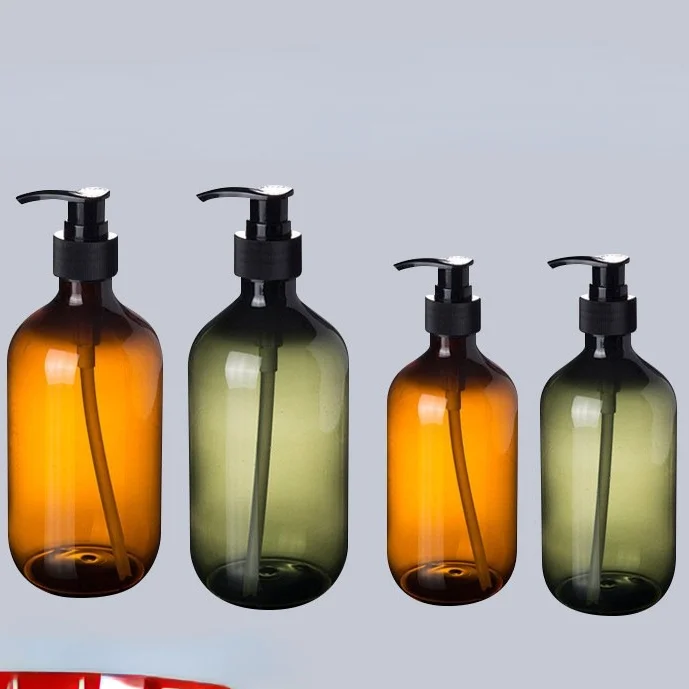

450ml Flip Hand Sanitizer Empty Bottle Packaging Bottle 500ml Transparent Plastic Bottle Boston Spray Pot Soap Holder Kitchen