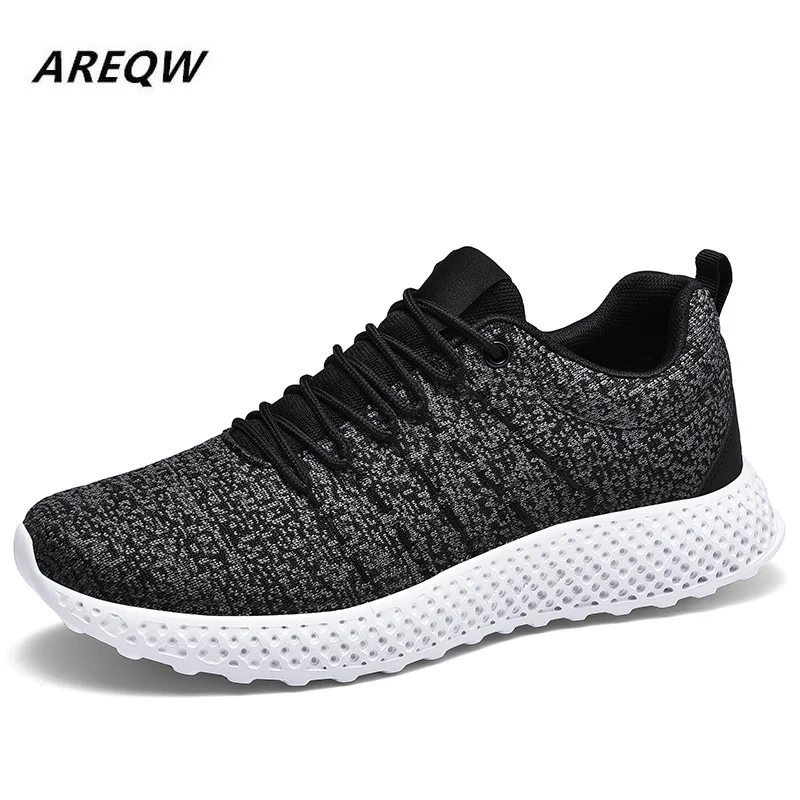 Мужские повседневные кроссовки AREQW черные дышащие повседневная обувь 2019 | Обувь