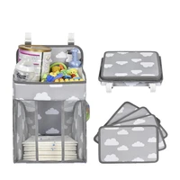 baby crib hanging storage bag diaper nappy organizer cot bed organizer bag infant essentials diaper caddy kids crib bedding sets