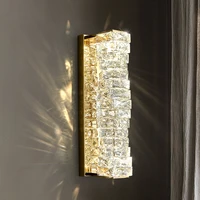Luxury K9 Crystal Wall Lamp Gold/chrome Small Waist Wall Sconces Decor on The Wall Decoration Salon Unusual Light Fittings Home