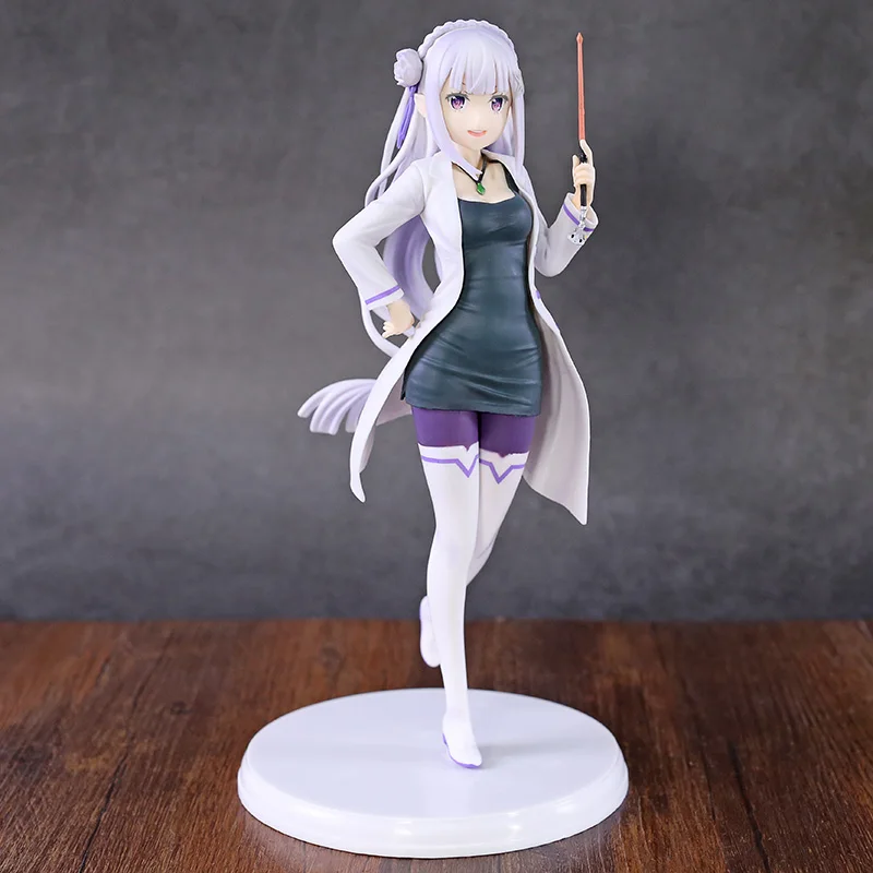 Re: жизнь в другом мире от Zero Emilia Action Figure 1/7 scale painted figure High School Teacher Ver. Emilia ПВХ фигурка