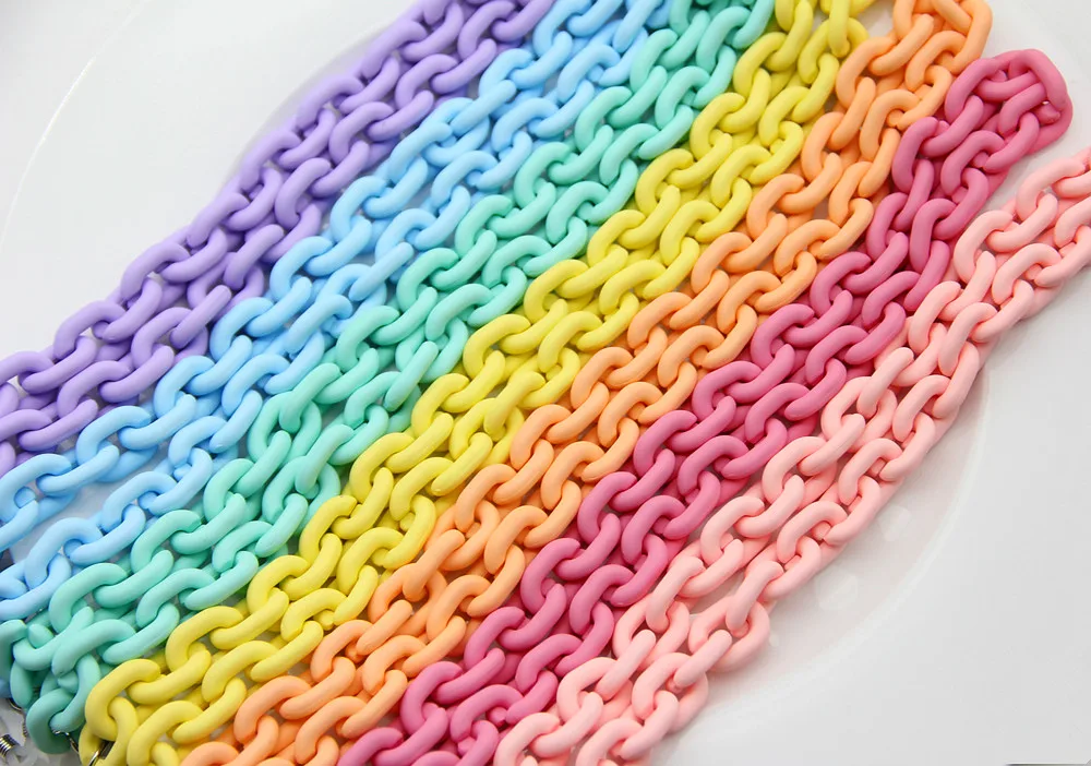 

New Acrylic Candy Color Sunglasses Chains Glasses Chain Straps Necklace Chunky Lanyards Neck Eyeglasses Holder Cord