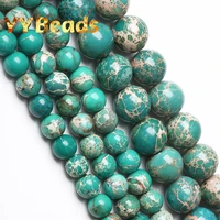 green sea sediment turquoises stone beads 4 12mm imperial jaspers round loose charm beads for jewelry making bracelets ear studs