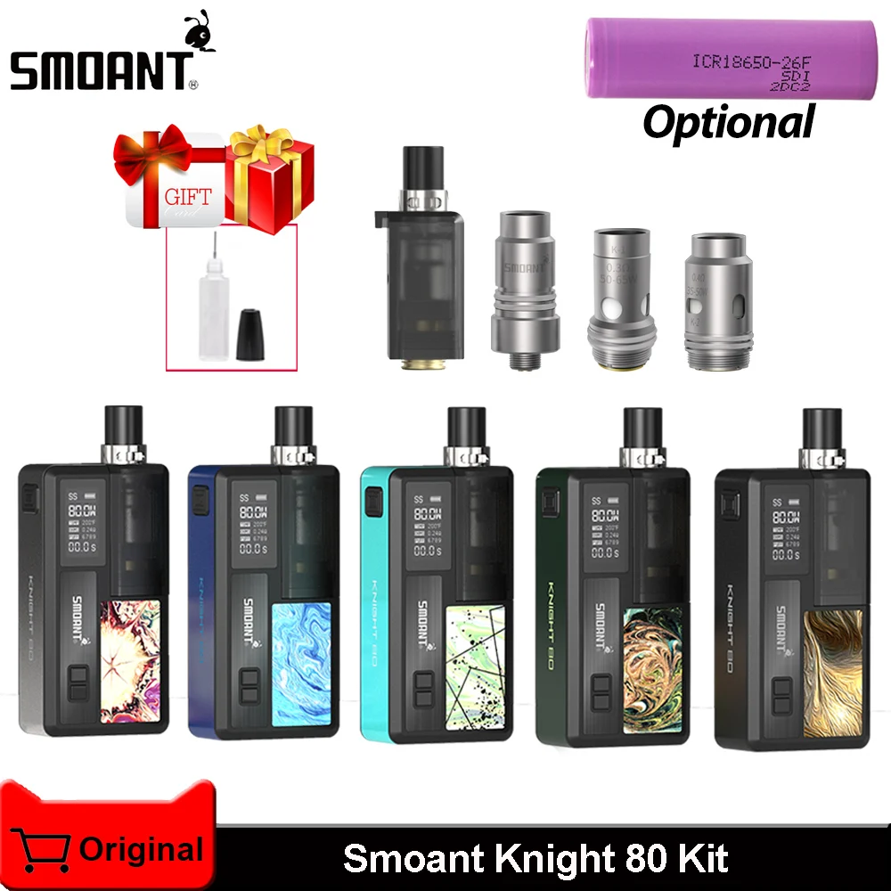 Оригинальный Smoant рыцарь 80 Вт комплект сетки катушки 0.3ohm 0.4ohm с 0 96 дюймов OLED Экран
