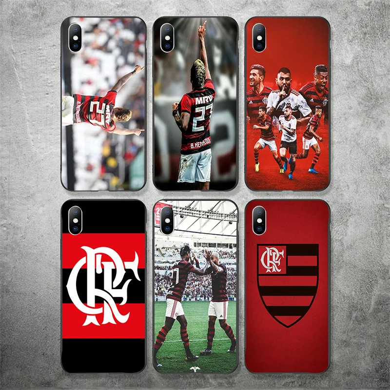 Чехол Henrique для iPhone XR 11 Pro XS Max X 5 5S силиконовый чехол DIY Flamengo RJ FC iphone 7 8 6 S Plus