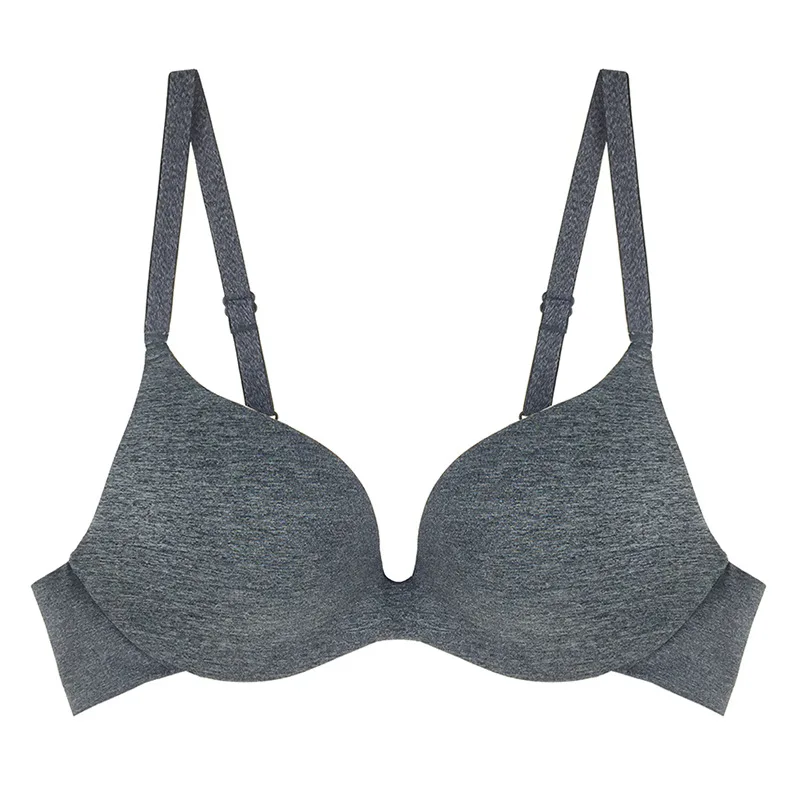 

Bralette One-Piece Autumn and Winter Bra Soft and Comfortable Sexy Underwear Lady Smooth Gathered Solid Bra