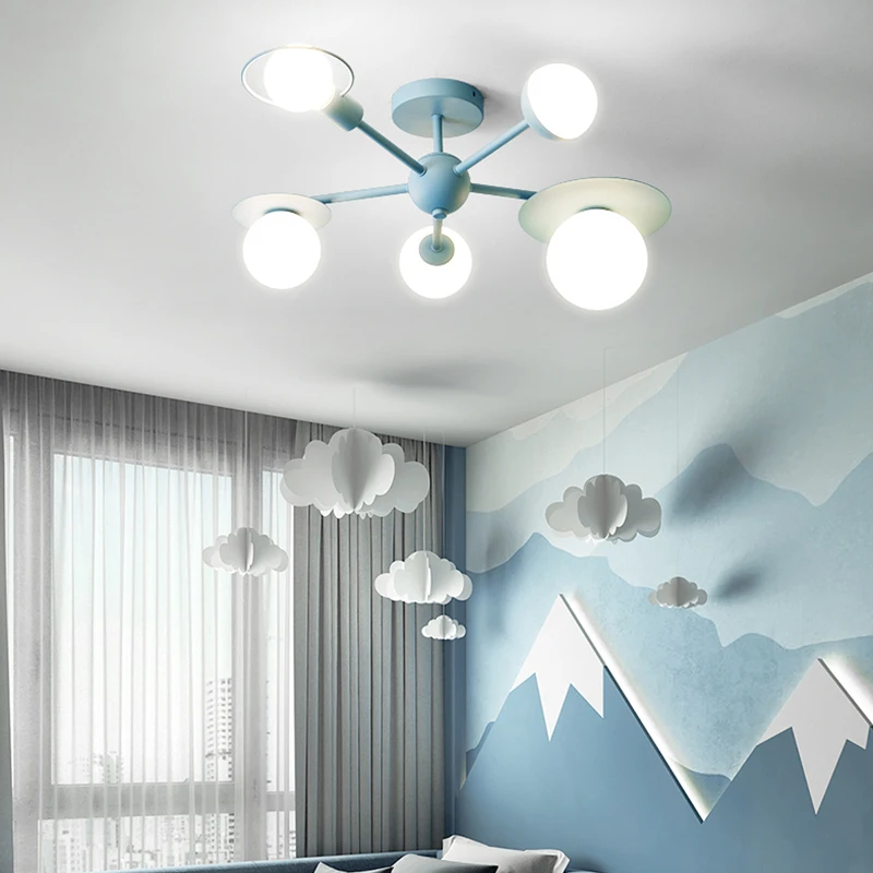 Лампа для детской комнаты лампа спальни лампы принцессы девочек люстра планеты