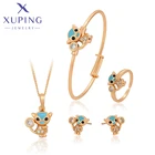 Xuping модный детский ювелирный набор с медвежонком, новые шармы стилей, позолоченный, праздничный 60034