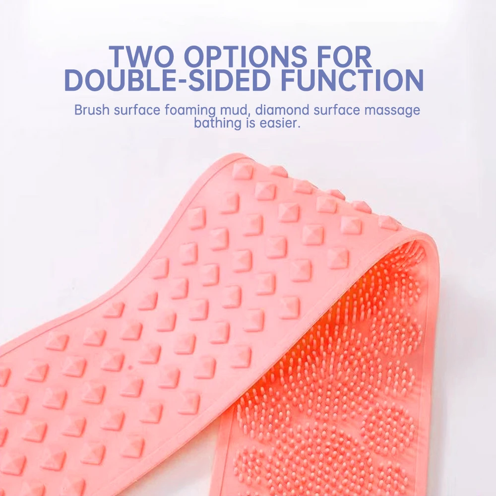 68 см Силиконовая задняя банная щетка для душа мытья тела банное полотенце