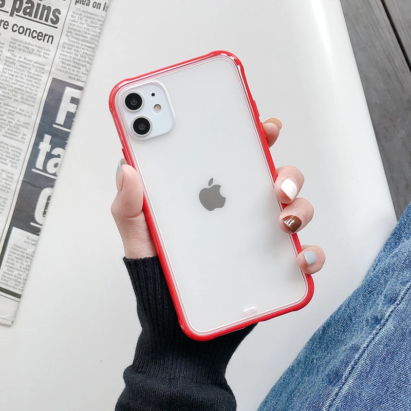 Fashion Transparent Scrub Case For iPhone XR 11 Pro XS Max X Matte Cover iphone 7 8 6 S 6S Plus 7Plus | Мобильные телефоны и