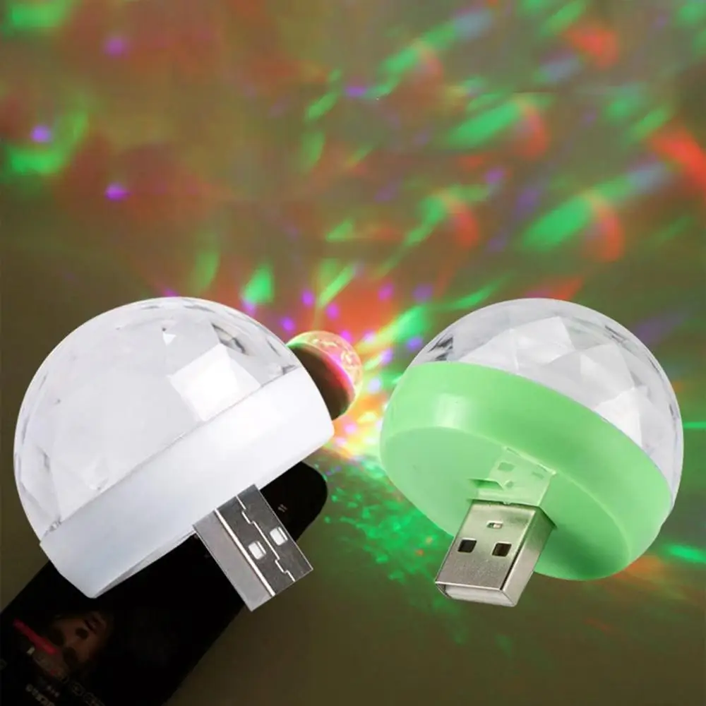 Автомобильная светодиодная автомобильная лампа USB окружающий светильник DJ RGB