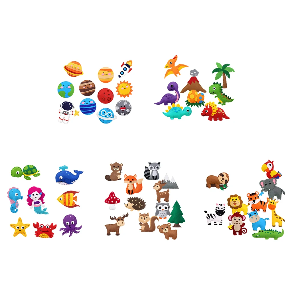 

Sewing Craft Kit, Felt Animal DIY Craft Sewing Kit, for Girls and Boys, Educational Sewing Kit for Kids Age 7 to 12 Craft