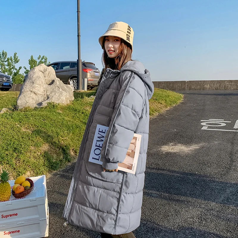 

Bread coat down coat cotton coat women Korean version of loose winter coat mid-length padded jacket 2021 new style
