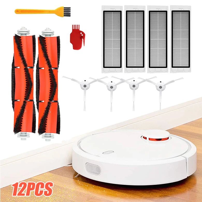 Запчасти для пылесоса аксессуары фильтр HEPA + Боковая щетка основная пылезащитная