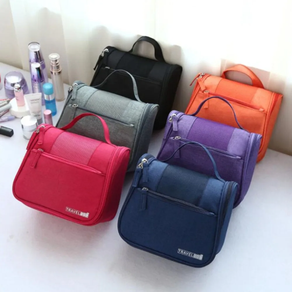 

Waterproof Polyester Organizer Bag Cosmetic Bag Hanging Travel Make Up Bag Washing Toiletry Kits Neceser Kosmetyczka