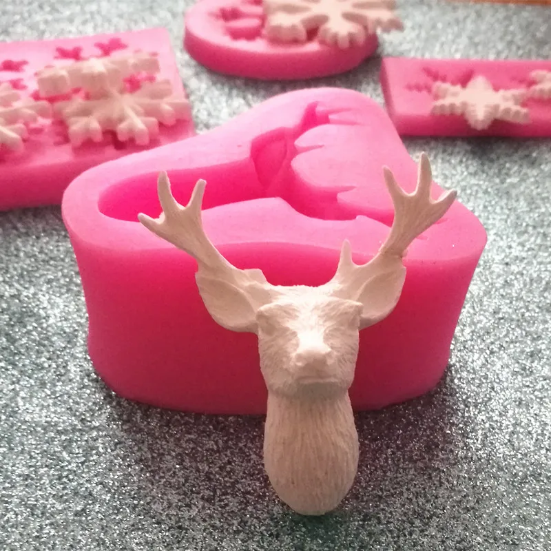 Рождественские снежинки в форме 3D кремниевой фотообои Сделай Сам кондитерский