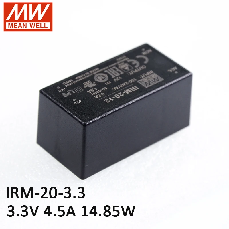 MEAN WELL IRM 20 3.3 14 85 Вт PCB mount сборный инкапсулированный силовой модуль 110 В/220 В