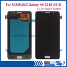 ЖК-дисплей AMOLED с сенсорным экраном и дигитайзером в сборе для SAMSUNG Galaxy A5 2016 A510 A5 2016, запчасти для телефонов