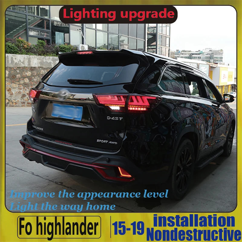 Задний светодиодный фонарь для Toyota задние фары Highlander 2015-2017 | Автомобили и