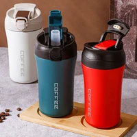 400ml stainless steel coffee thermos mug portable car vacuum flasks travel thermal water bottle tumbler insulated bottle
