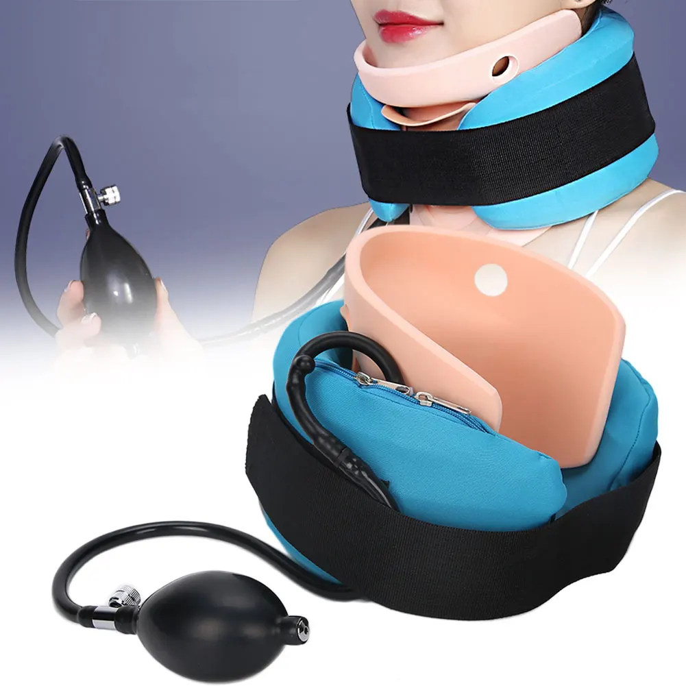 

Household Cervical Vertebra Tractor Neck Support Fixation Traction Device Massage Pillow Pain Relief Travel Car Cover Cushion