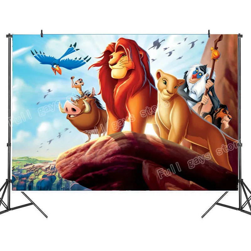 Виниловый фон с изображением короля льва для детского дня рождения|Свадебные